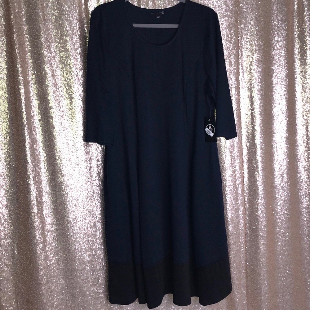 Ryan Wythe Plus Size Long Sleeve Swing Dress